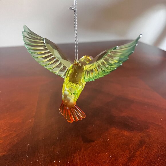 Hummingbird Ornament Gradient Green Yellow & Orange Colors - Picture 2 of 5